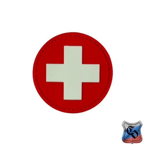 Шеврон Круглый крест медика PVC
