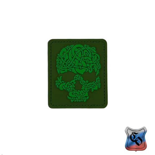 Шеврон Череп кельтский узор PVC