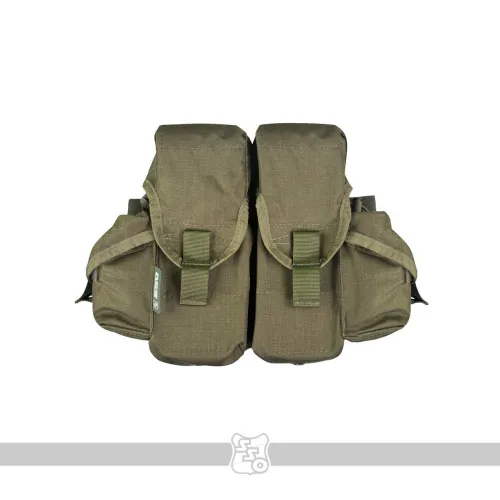 Сумка 4АК-2РГ-2РСП MOLLE с кнопкой, липучкой и утяжками